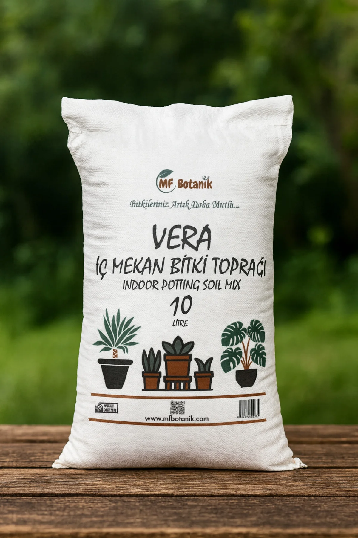 Vera Özel Karışım Iç Mekan Bitki Toprağı 10 Litre Çiçek Toprağı Toprak Harcı