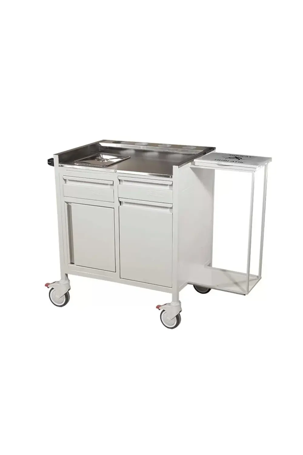 VERA Pansuman Arabası Cihaz Arabası ŞİŞELİKLİ medikal sehpa