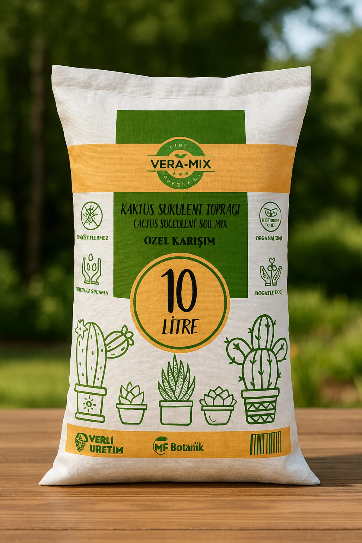 Veramix Kaktüs Sukulent Saksı Harcı Bitki Toprağı Özel Karışım Ithal Torf - Cocopeat 10 Litre