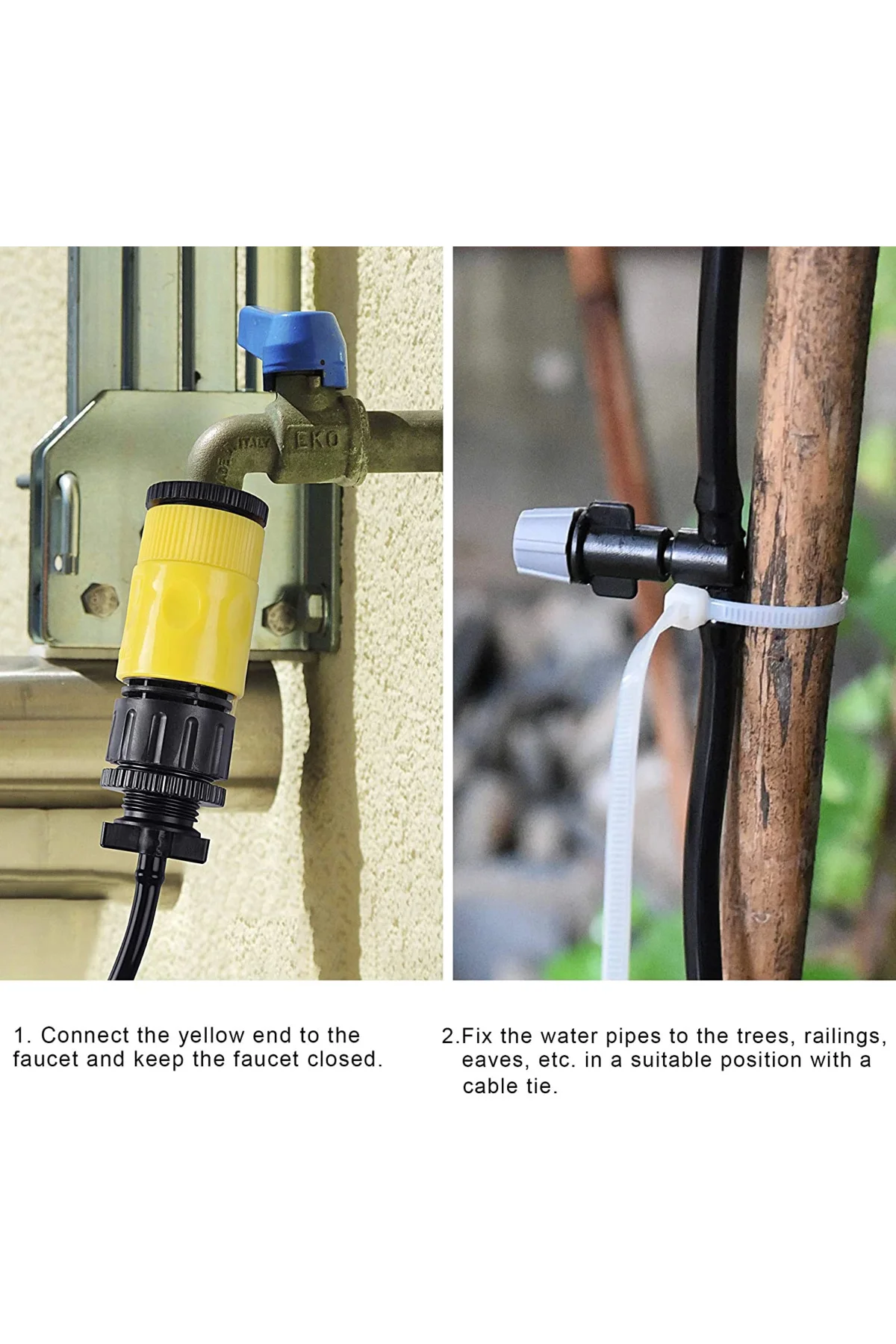 Veranda Sera Havuz Alanları Su Sisi Sistemi Dış Mekan Soğutma Kit