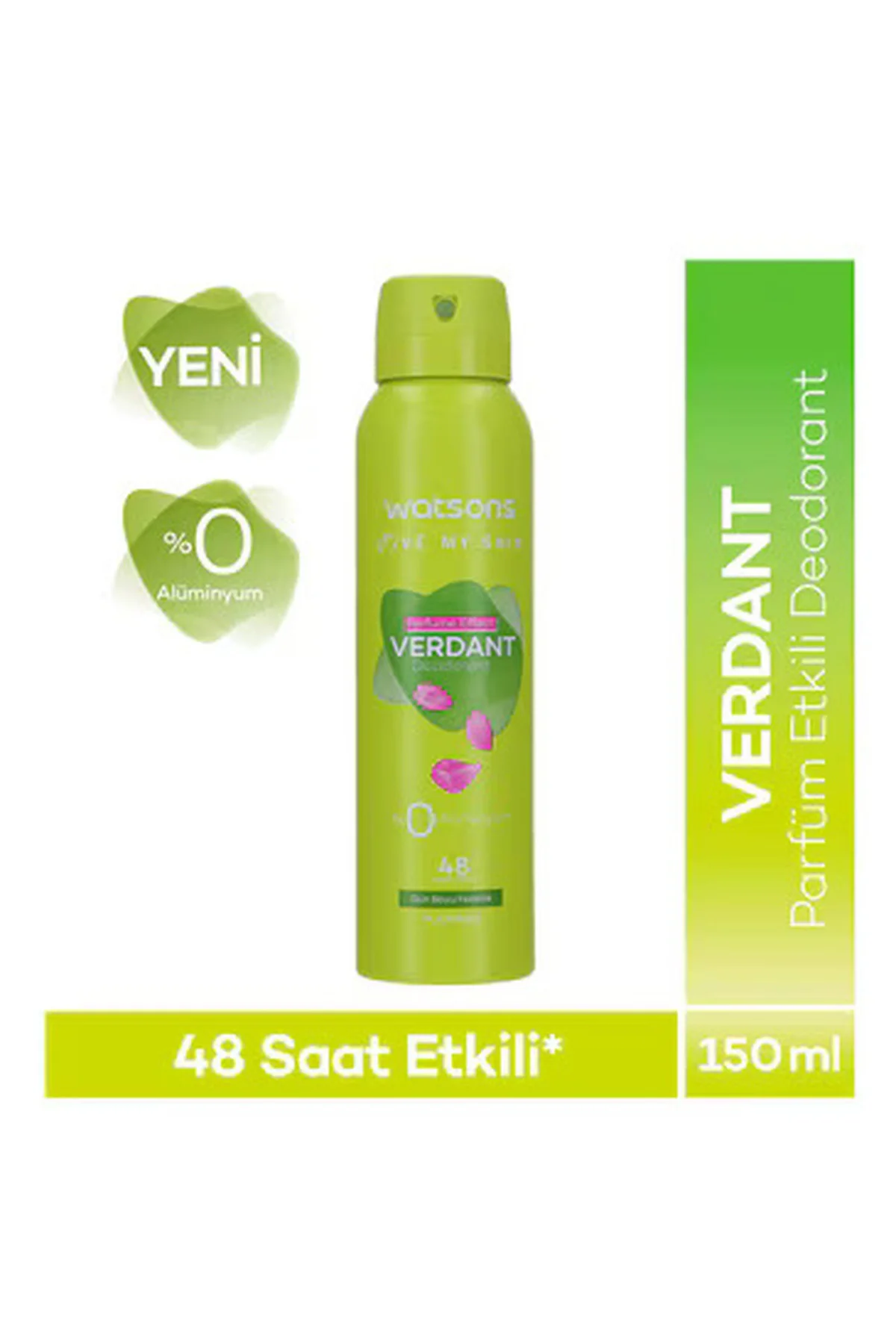 Verdant Deodorant Sprey Pudrasız 3x150ml