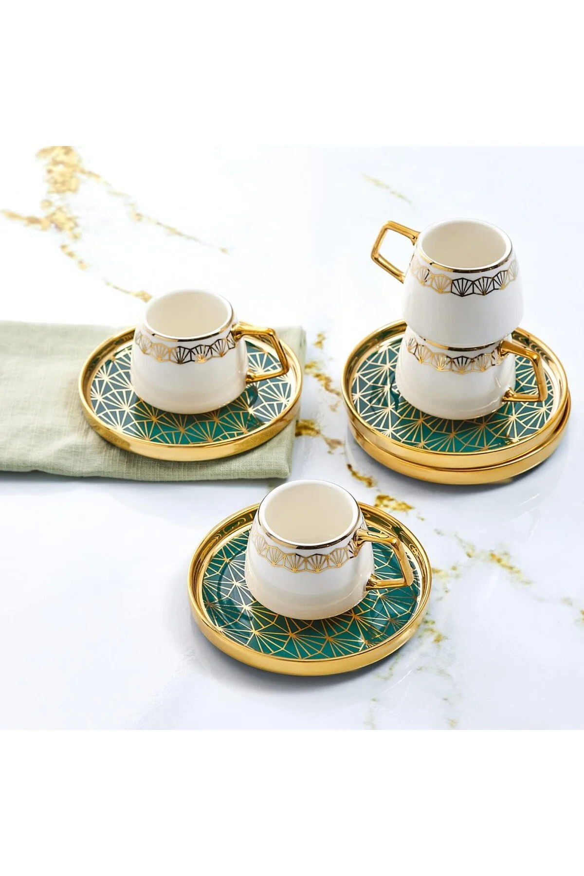 Verde 6 Kişilik 90 ml Kahve Fincanı Verde 6 Kişilik 90 ml Kahve Fincanı