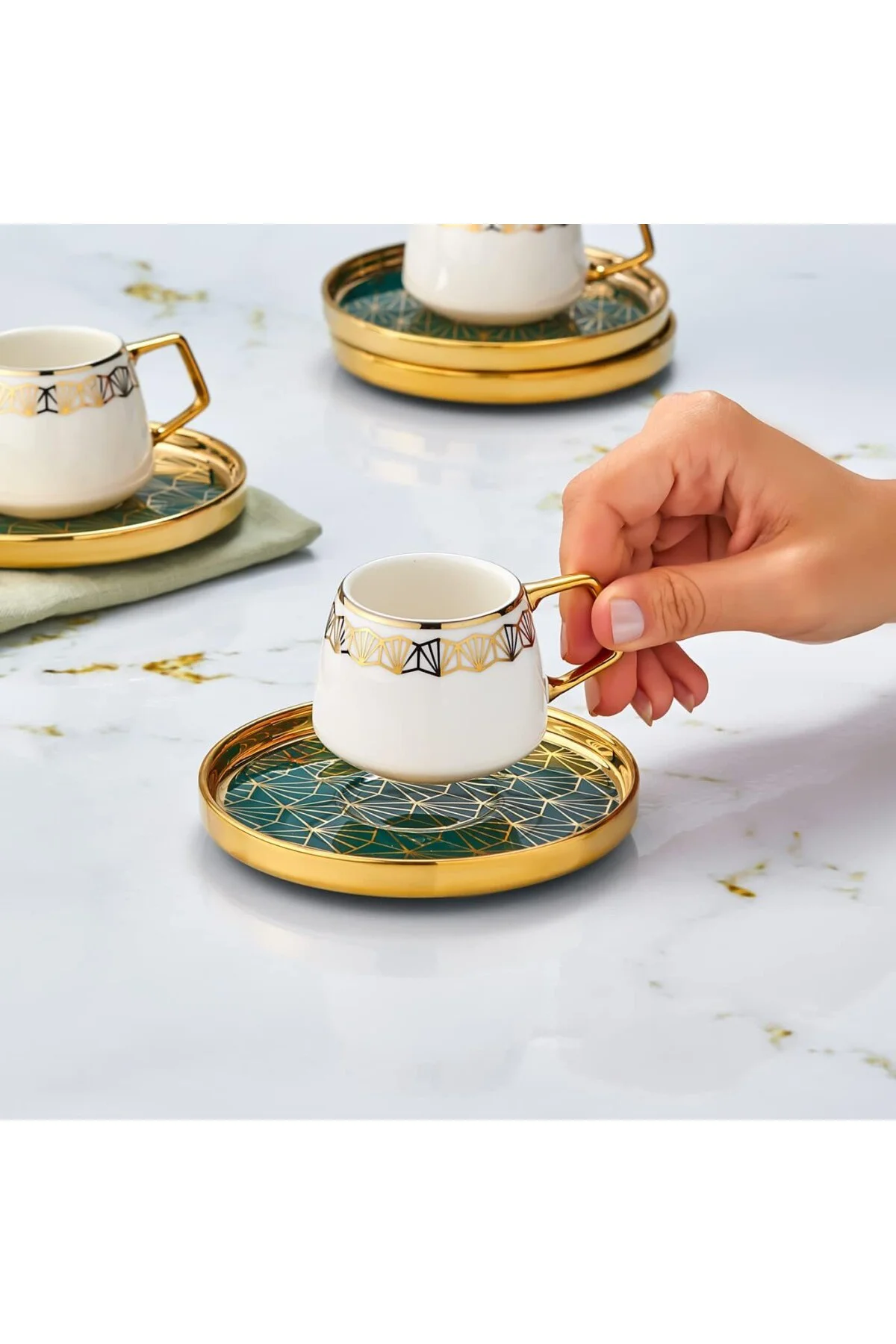 Verde 6 Kişilik 90 ml Kahve Fincanı Verde 6 Kişilik 90 ml Kahve Fincanı