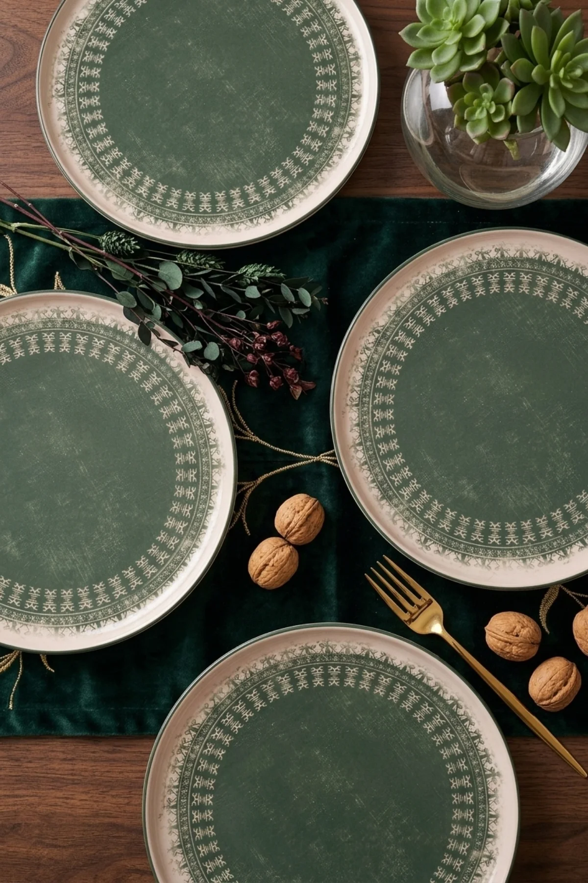 Verde Royale Pasta Tabağı 4'lü 22cm