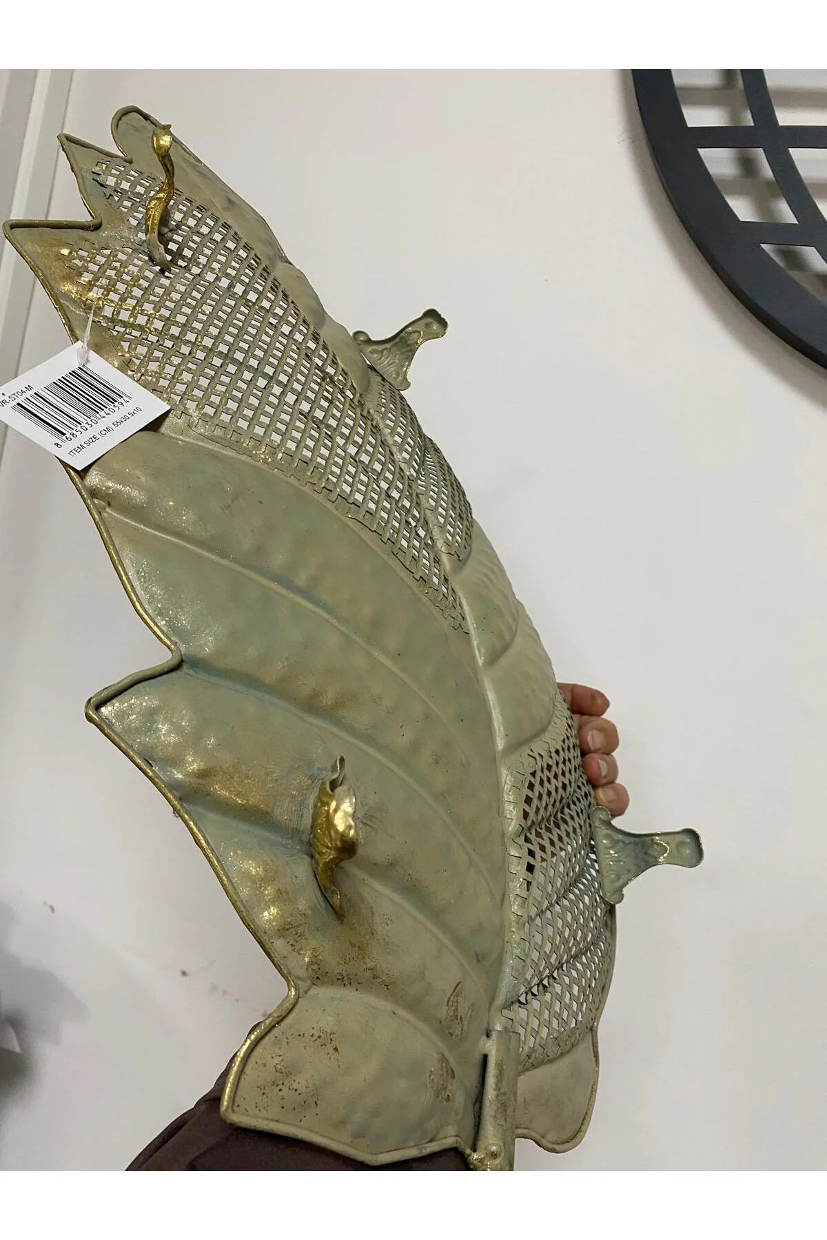 Vero Metal Yaprak Tabak Dekoratif Orta Boy 65*30 cm Fiyatı, Yorumları ve Özellikleri