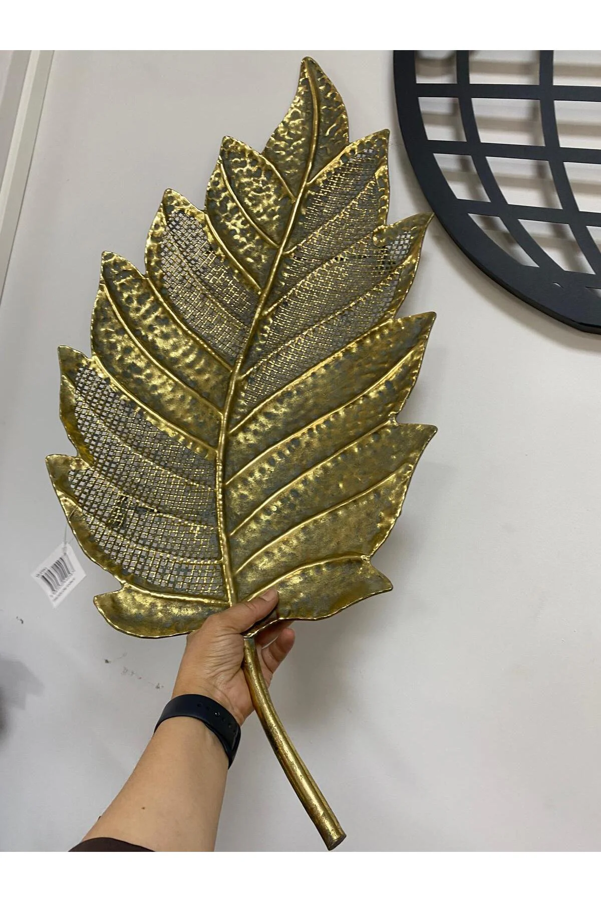 Vero Metal Yaprak Tabak Dekoratif Kase Büyük 81*38*10cm Fiyatı, Yorumları ve Özellikleri