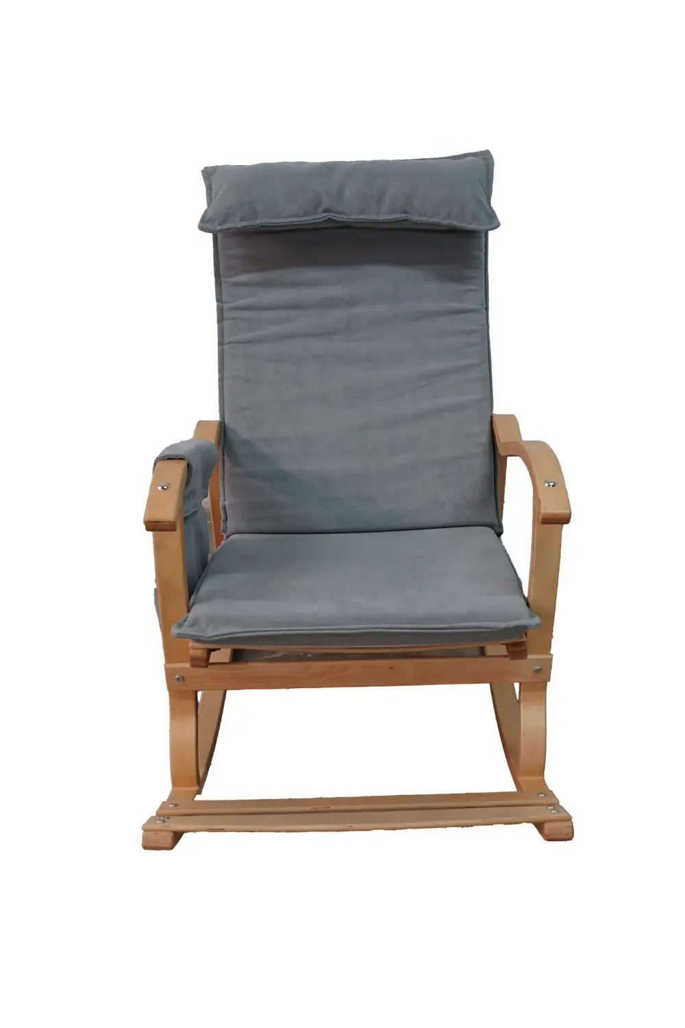 Verona Minderli Ahşap Sallanan Sandalye | Doğal Ahşap Gürgen Dinl