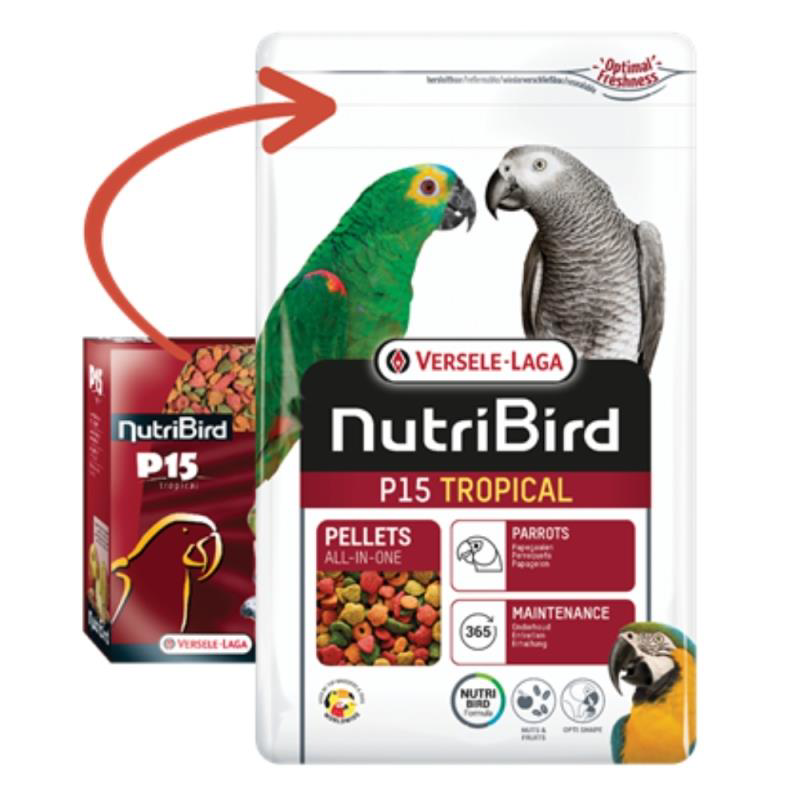 Versele Laga Nutrıbırd P15 Tropıcal 1 Kg Versele Laga Nutrıbırd P15 Tropıcal 1 Kg