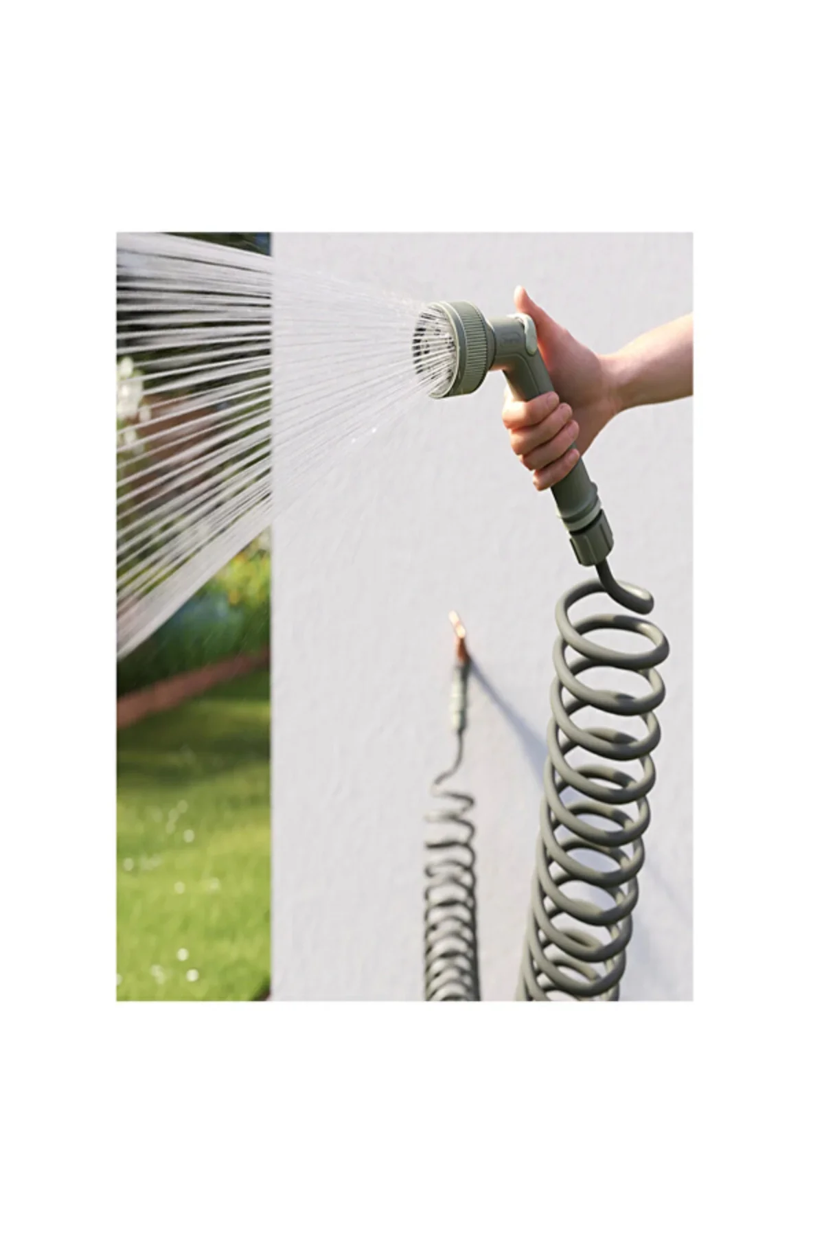 Verve 15 Metre Spiral Hortum Seti Bahçe Balkon Sulama Seti