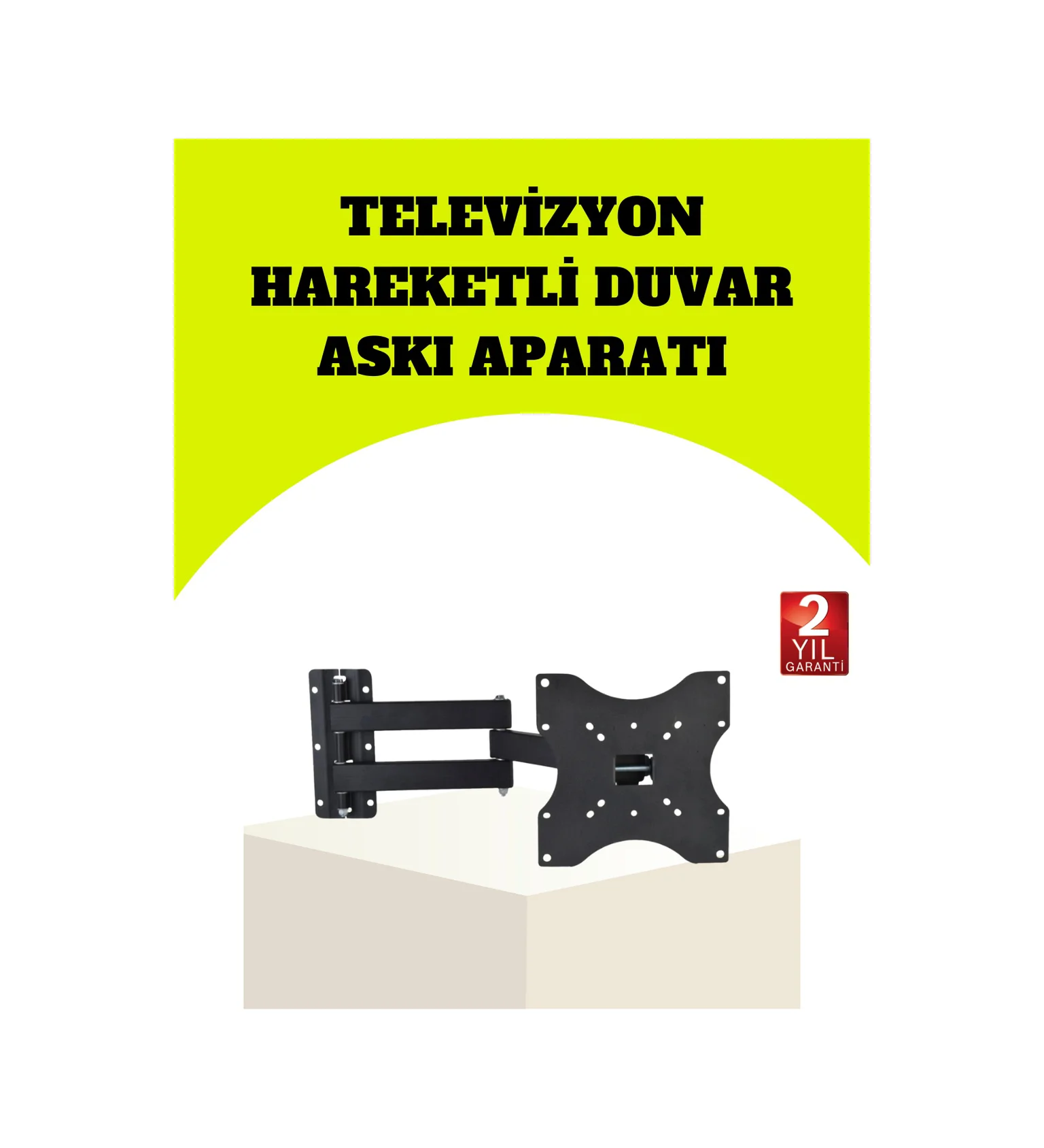 Vesa Uyumlu Hareketli Tv Askı Aparatı Kolay Montaj