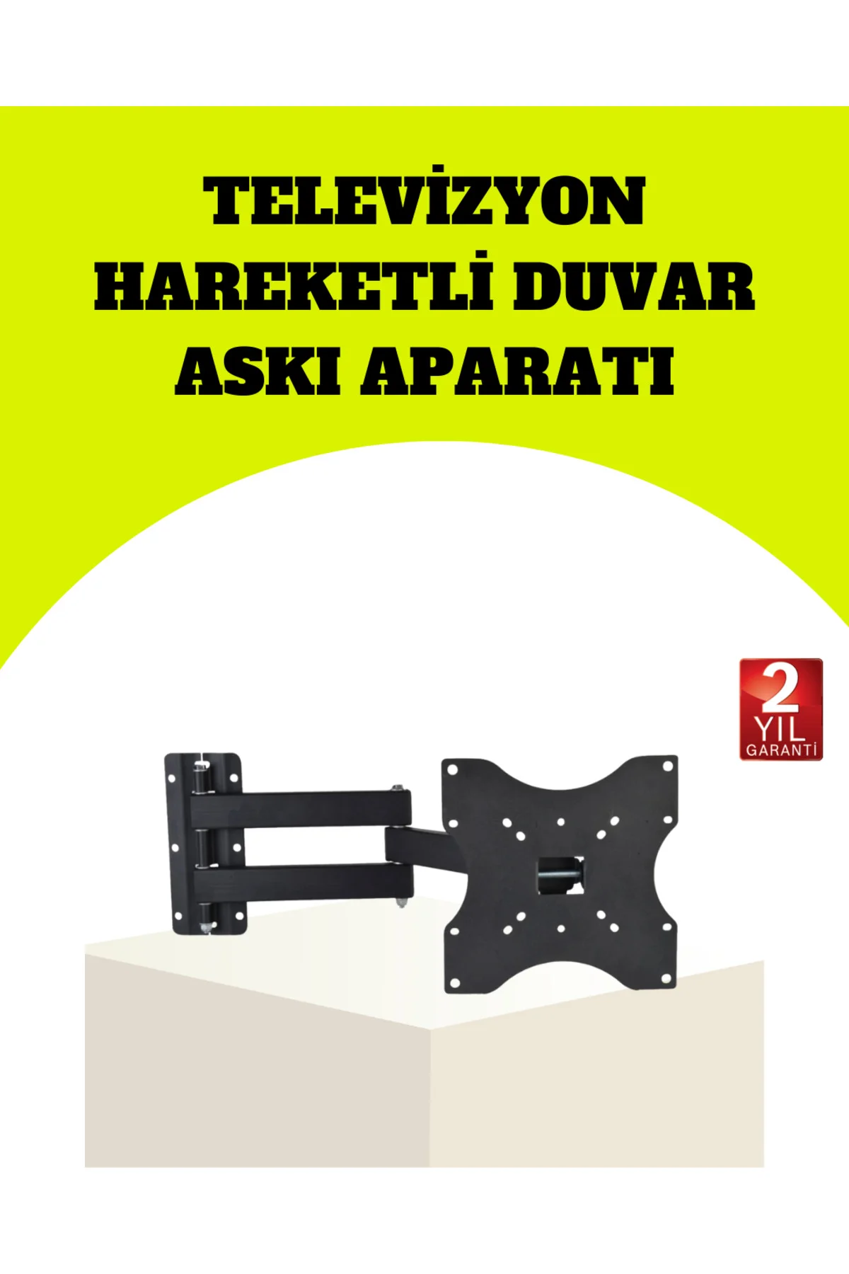 VESA Uyumlu Hareketli TV Askı Aparatı Kolay Montaj