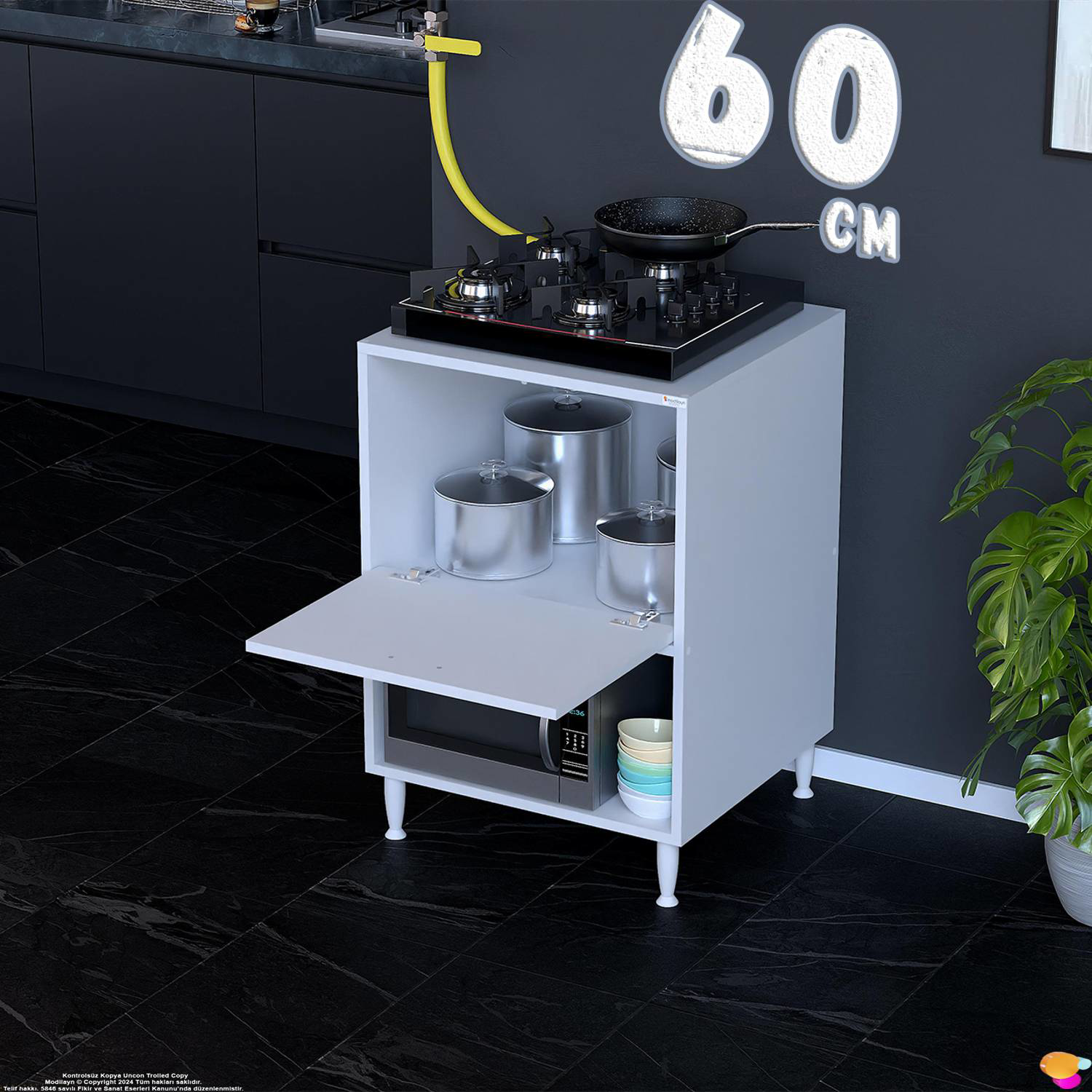 Vesta 60 cm Üstten Kapaklı Beyaz Çok Amaçlı Set Üstü Ocak Dolabı Vesta 60 cm Üstten Kapaklı Beyaz Çok Amaçlı Set Üstü Ocak Dolabı