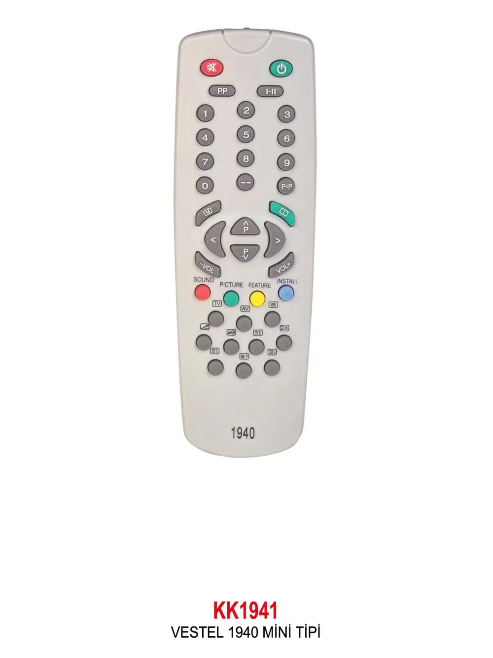 VESTEL 1940 MİNİ TİPİ KUMANDA VESTEL 1940 MİNİ TİPİ KUMANDA