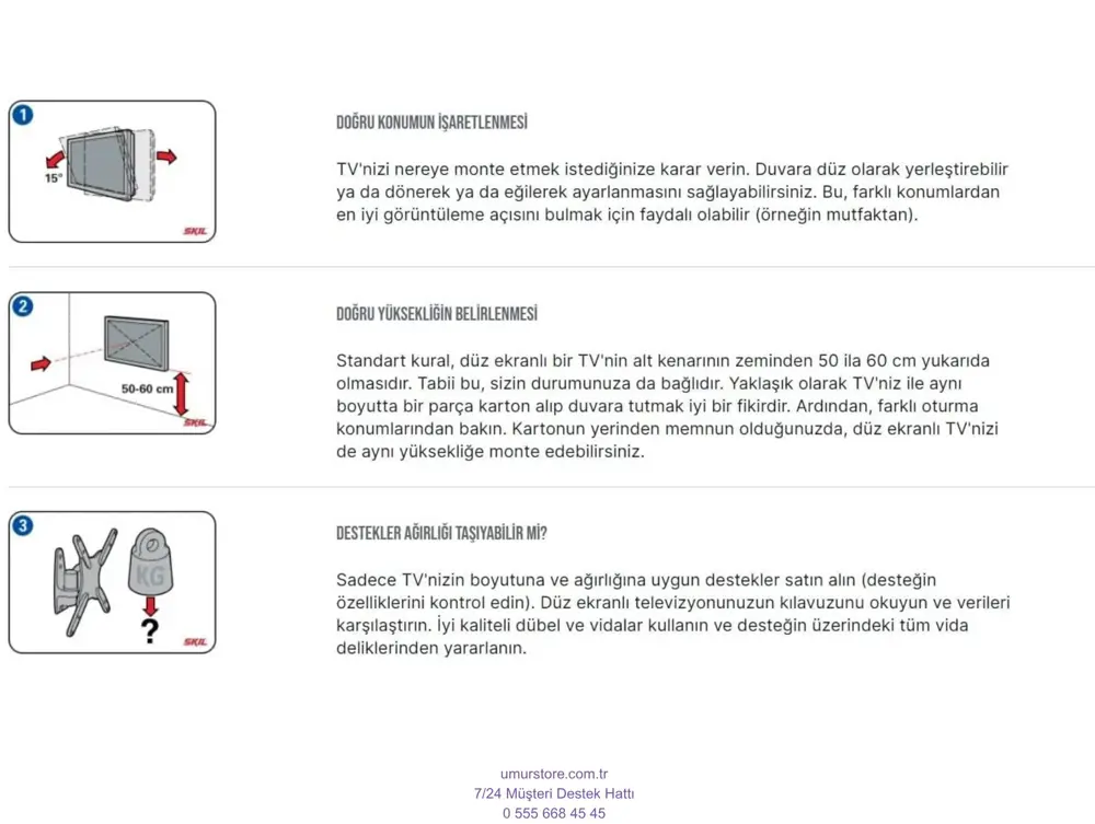 VESTEL 32H9530T 32'' 80 Ekran HD Ready Smart 32”, 39”, 40” Uyumlu