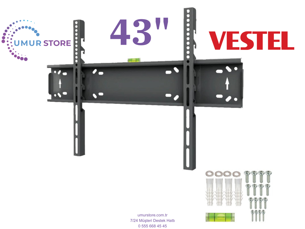 VESTEL 43” 43u9631 / 43”- 65” inç Lcd Led Televizyon Sabit Duvar