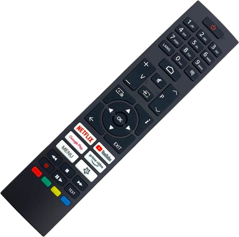 Vestel 65UT9740 İle Uyumlu Smart Tv Kumandası-Mikrofonsuz