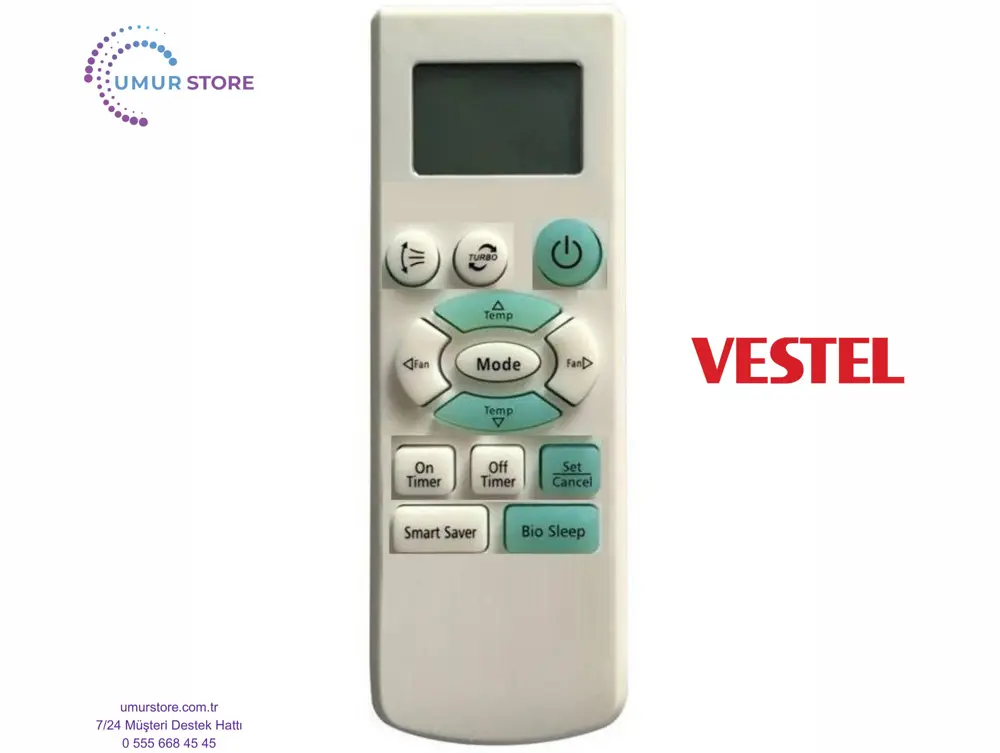 Vestel Airplus Uyumlu Klima Kumandası-Üniversal