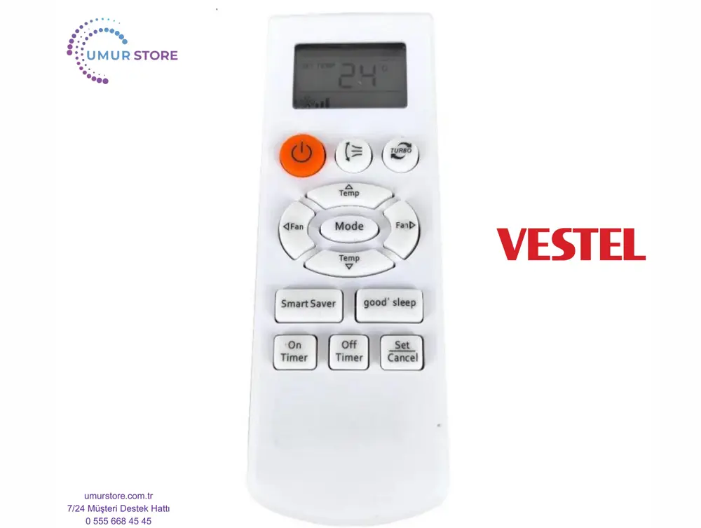 Vestel DXP-18 Uyumlu Klima Kumandası Vestel DXP-18 Uyumlu Klima Kumandası