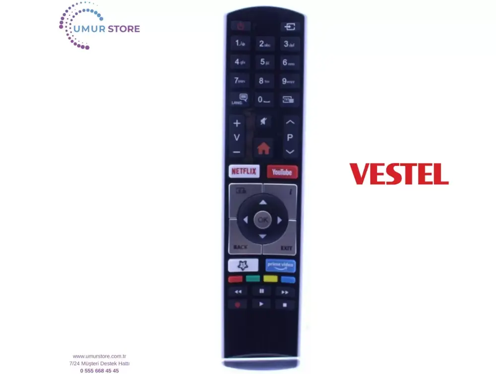 Vestel İle Uyumlu 4K Smart Led Tv Kumandası Seg Regal