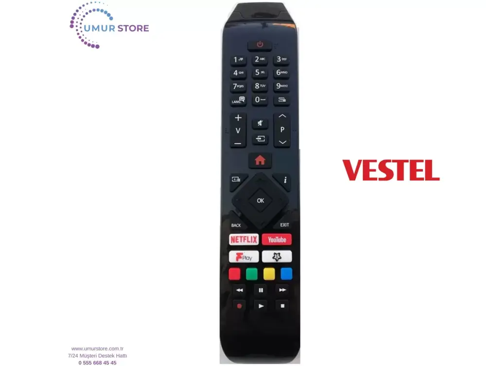 Vestel İle Uyumlu 4K Smart Uydu Alıcılı Led Tv Kumandası Vestel İle Uyumlu 4K Smart Uydu Alıcılı Led Tv Kumandası