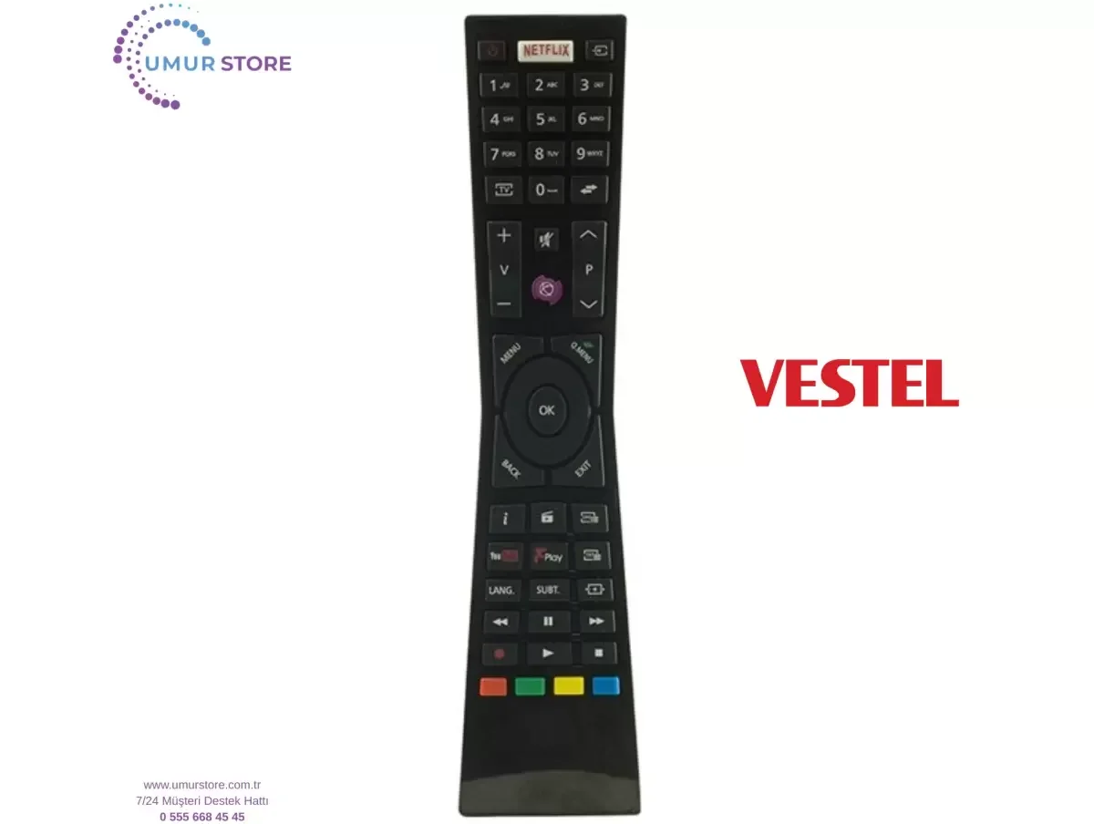 Vestel İle Uyumlu 55UA8900 Uydu Alıcılı 4K Smart LED TV Kumandası Vestel İle Uyumlu 55UA8900 Uydu Alıcılı 4K Smart LED TV Kumandası