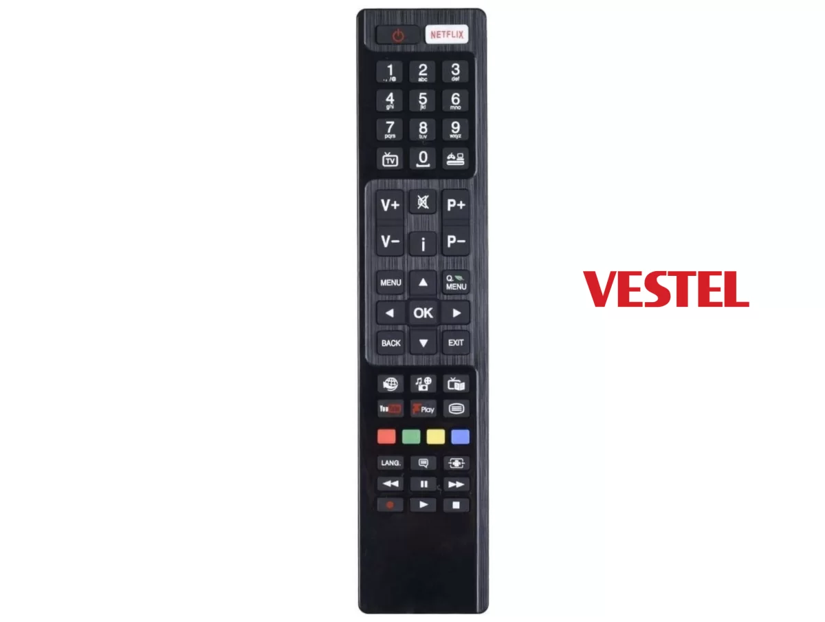 Vestel İle Uyumlu Netflix Youtube Fpay Tuşlu Led Televizyon Uzakt