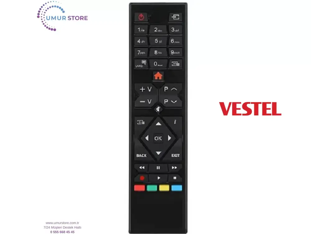 Vestel İle Uyumlu Uydu Alıcılı Led Televizyon Kumandası Vestel İle Uyumlu Uydu Alıcılı Led Televizyon Kumandası