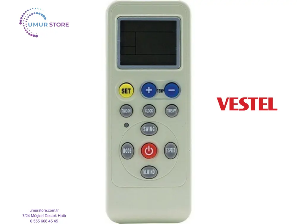 Vestel Klimalar İçin Ayarlanabilen Akıllı Klima Kumandası