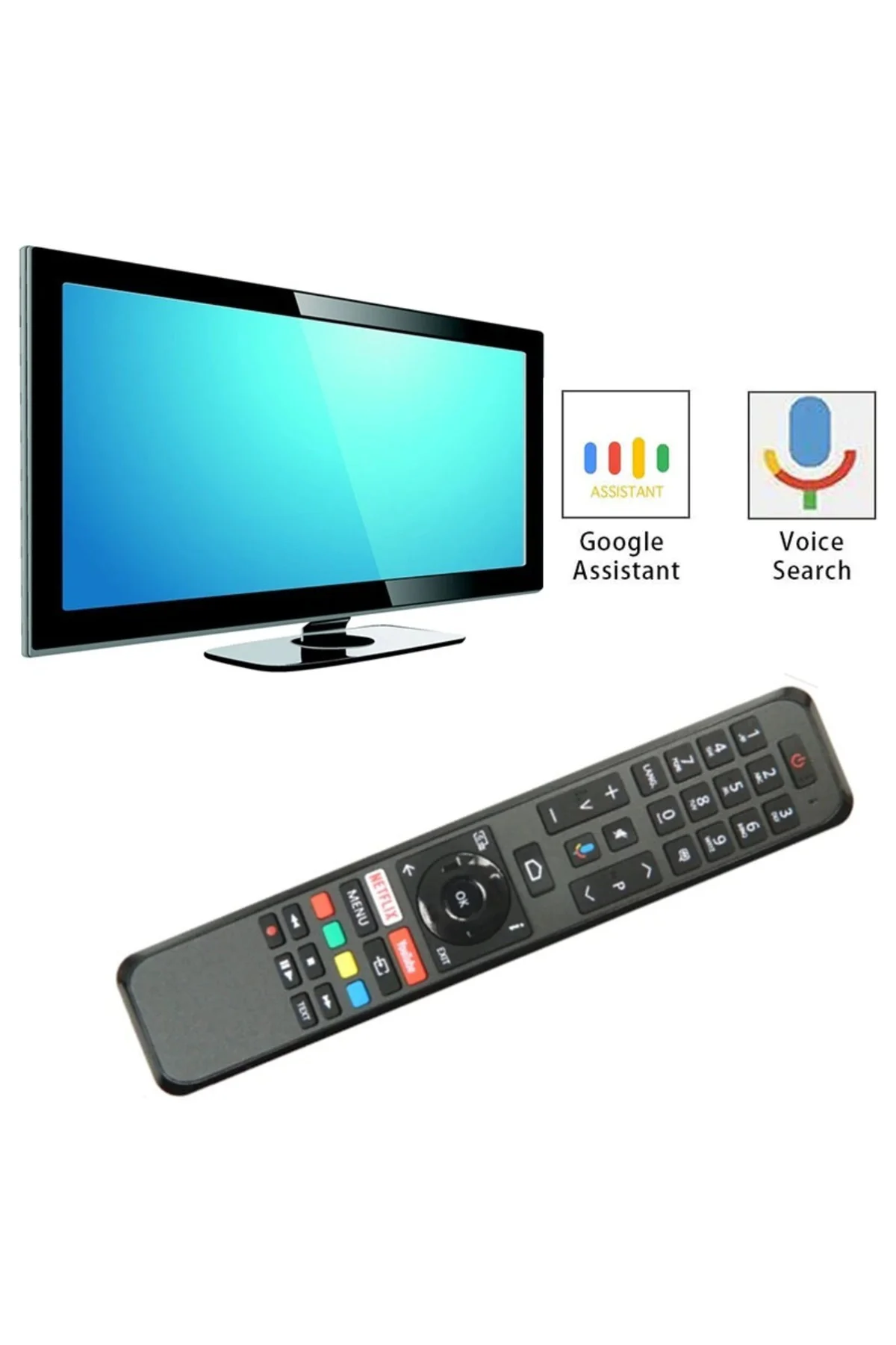 Vestel Rc43161 Smart Led Tv Kumandası Mikrofonlu