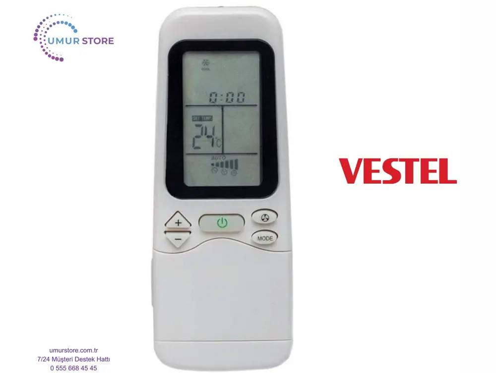 Vestel SX-15 Adore Uyumlu Klima Kumandası Vestel SX-15 Adore Uyumlu Klima Kumandası