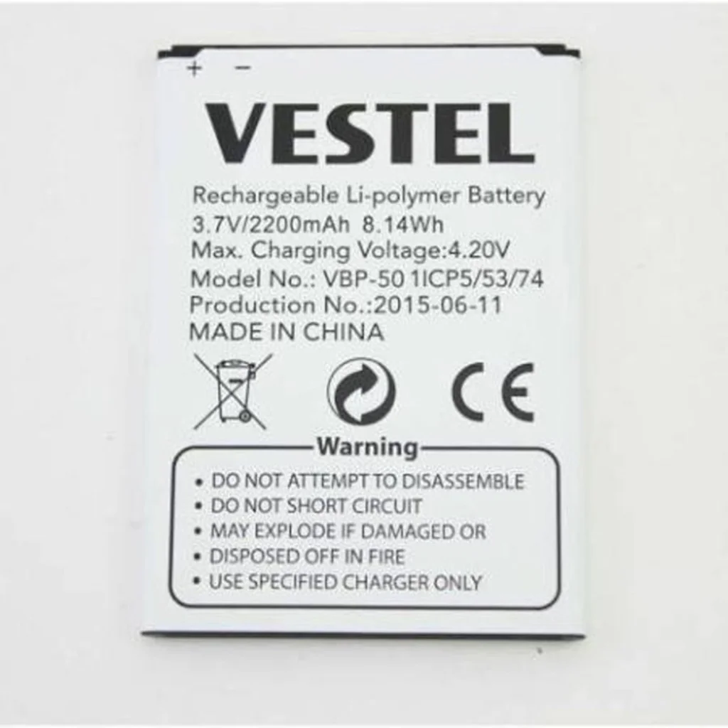Vestel Venüs 5.0 V 5.0 X Pil Batarya Vbp-50 İthal