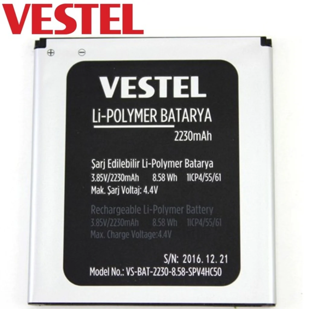 Vestel Venüs 5000 Pil Batarya 2230 Mah İthal Vestel Venüs 5000 Pil Batarya 2230 Mah İthal