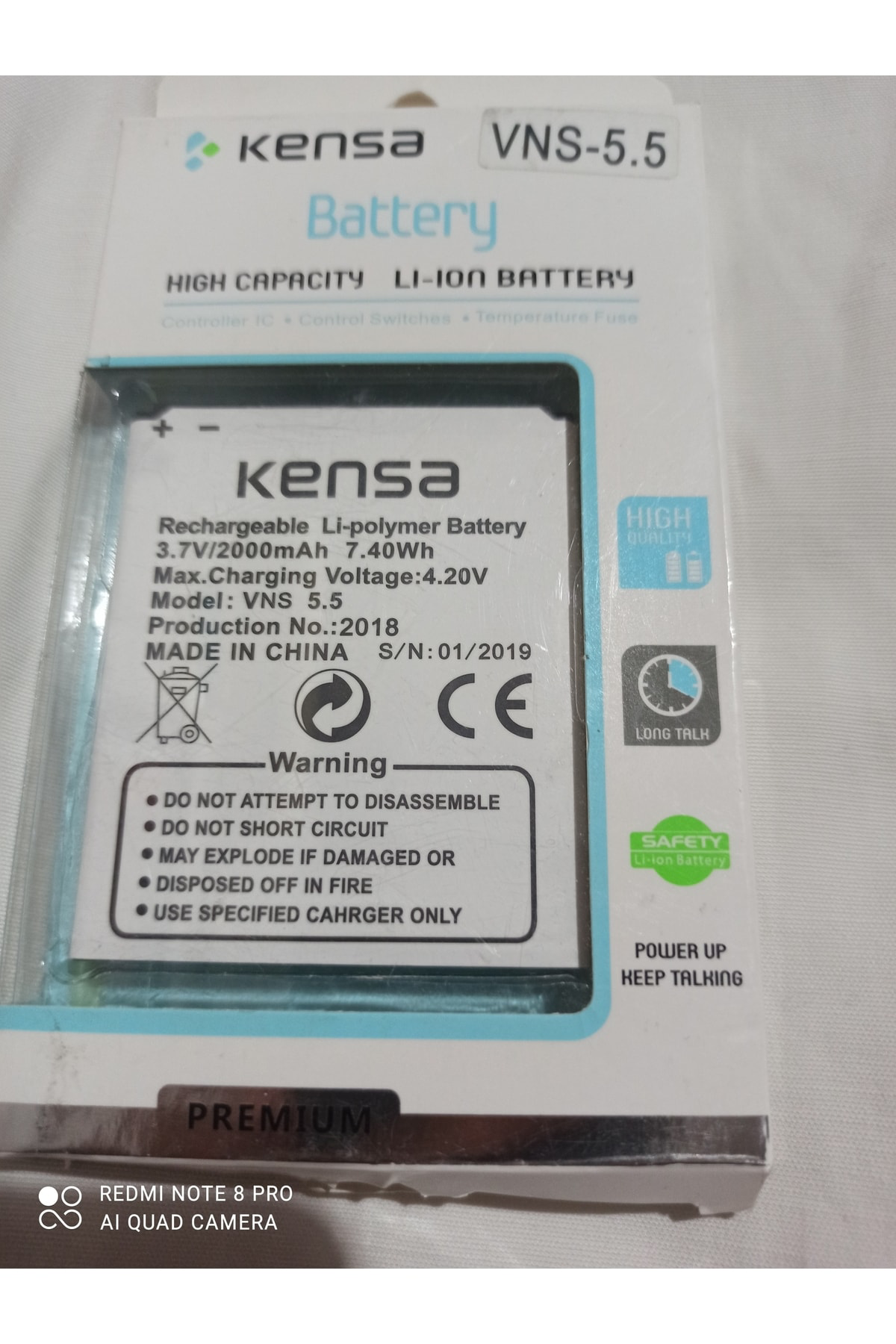 Vestel Venus 5.5 V Vestel Venüs 5.5 V Sıfır Batarya Pil