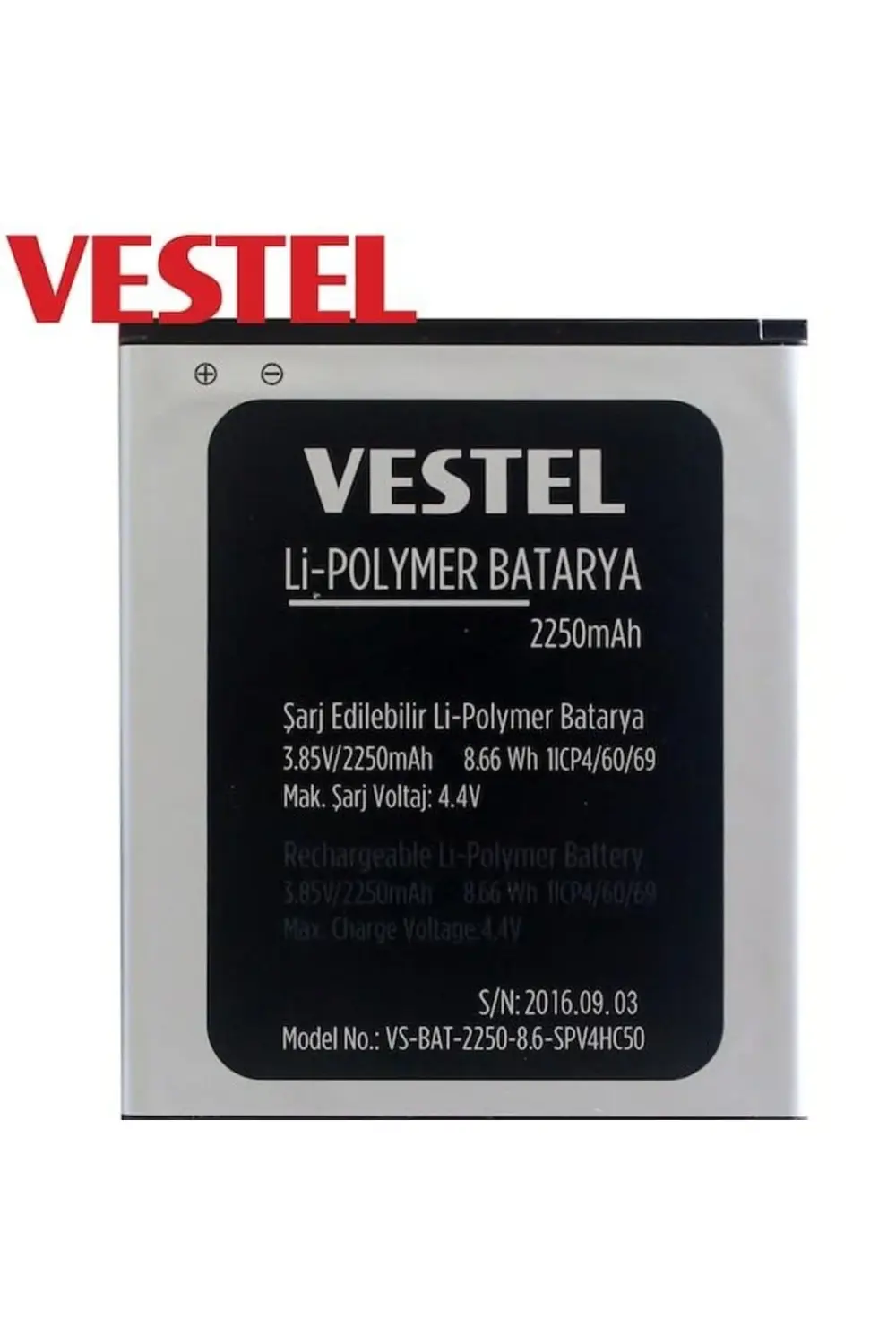 Vestel Venüs V3 5010 Pil Batarya 2250 Mah