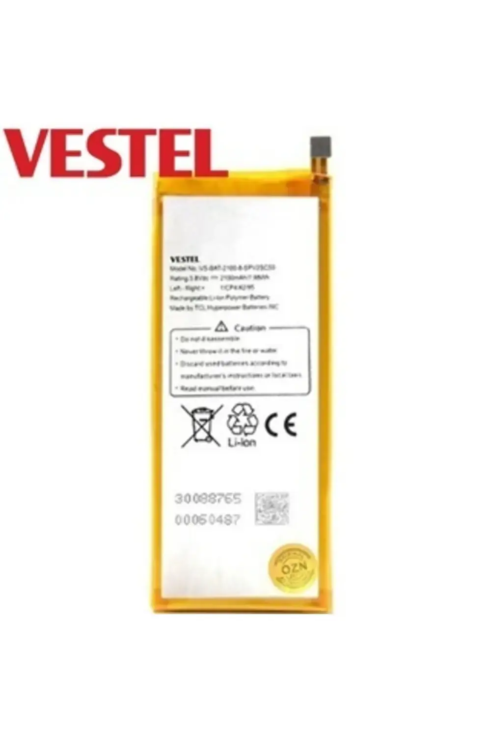 Vestel Venüs V3 5070 Pil Batarya 1700 Mah