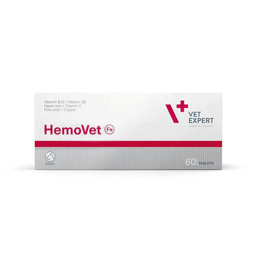 Vet Expert Hemovet Kedi ve Köpek Kan Değeri Destekleyici 60 Tablet