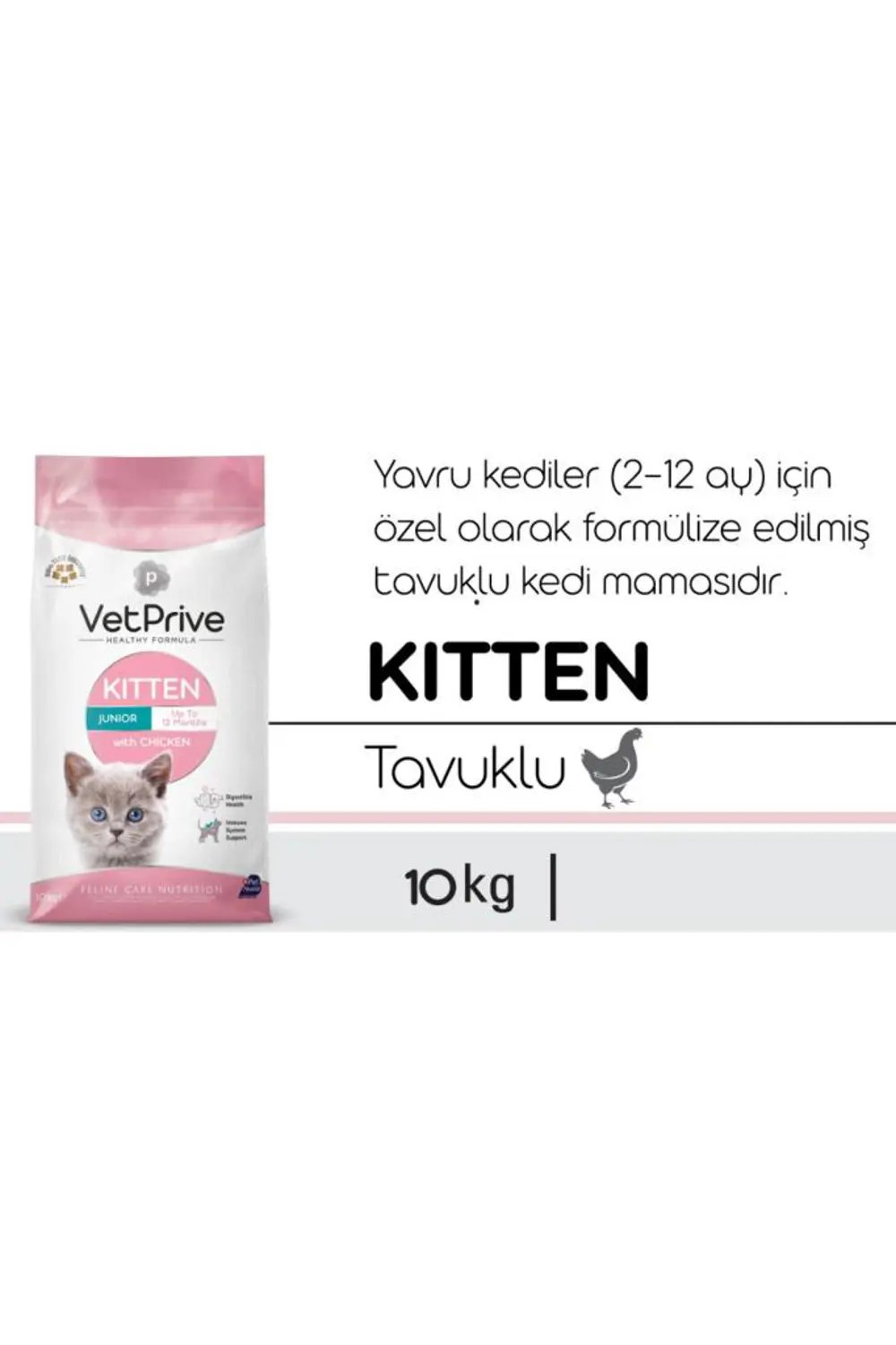 Vet Prive Kitten Yavru Kedi Maması 10 Kg Vet Prive Kitten Yavru Kedi Maması 10 Kg
