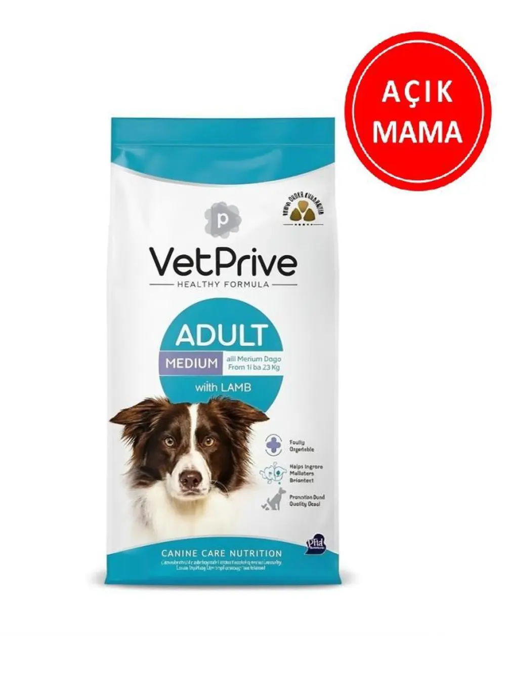 Vet Prive Kuzulu Yetişkin Köpek Maması 1 Kg AÇIK