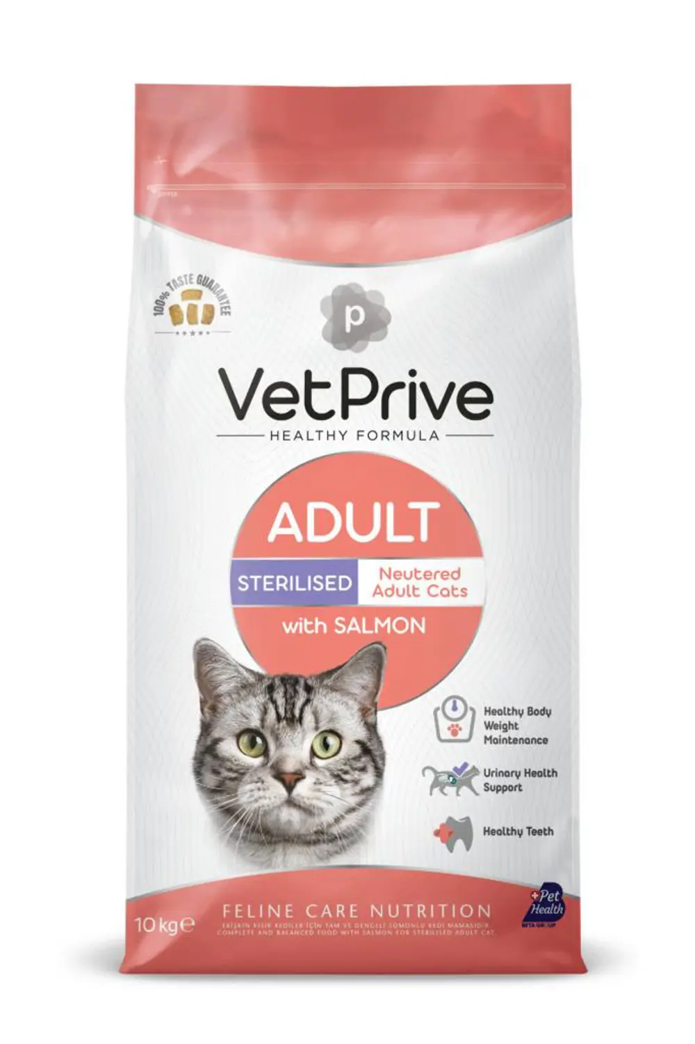 Vet Prive Sterilised Somonlu Kısırlaştırılmış Kedi Maması 10 Kg Vet Prive Sterilised Somonlu Kısırlaştırılmış Kedi Maması 10 Kg