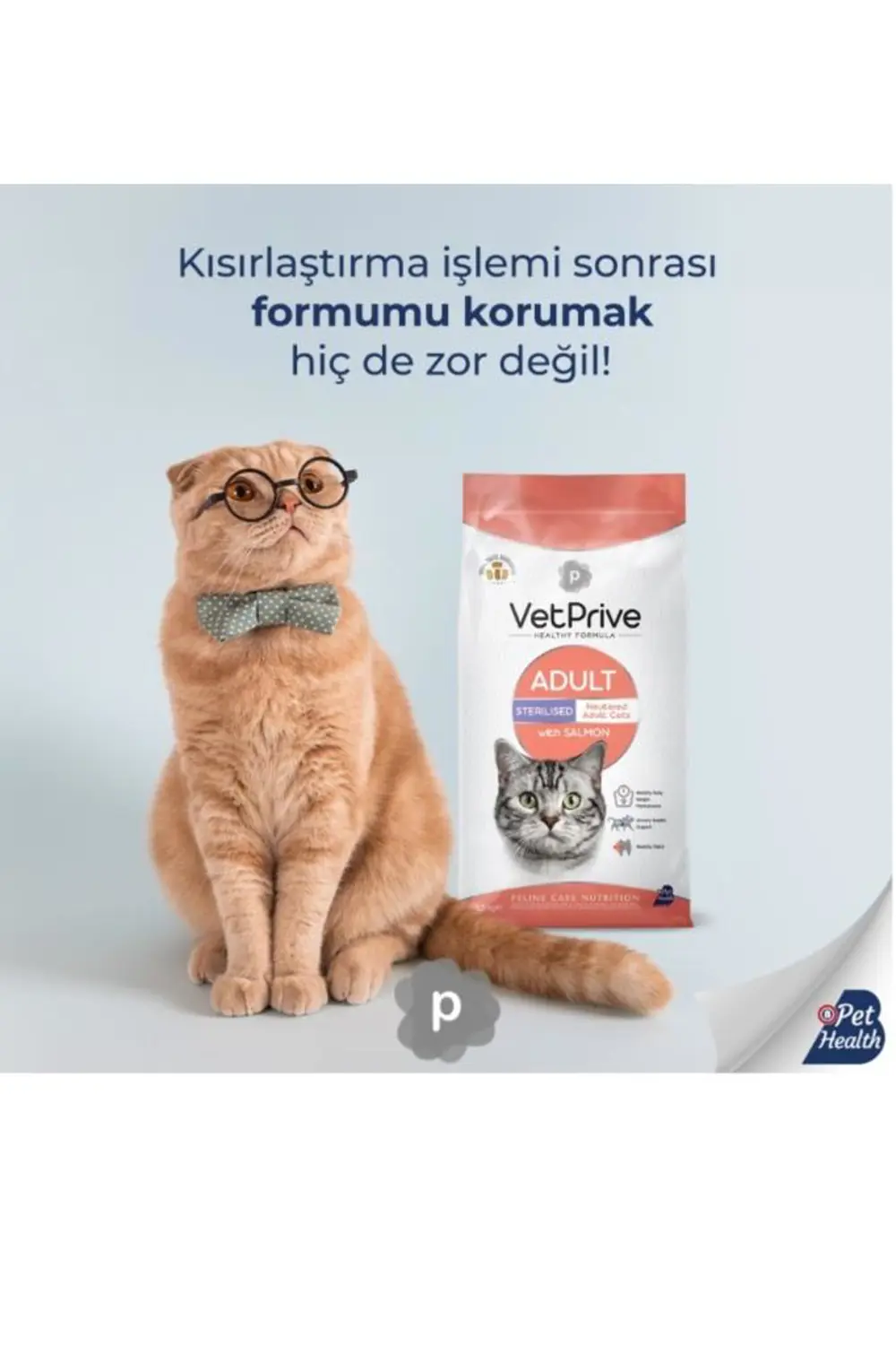 Vet Prive Sterilised Somonlu Kısırlaştırılmış Kedi Maması 10 Kg Vet Prive Sterilised Somonlu Kısırlaştırılmış Kedi Maması 10 Kg