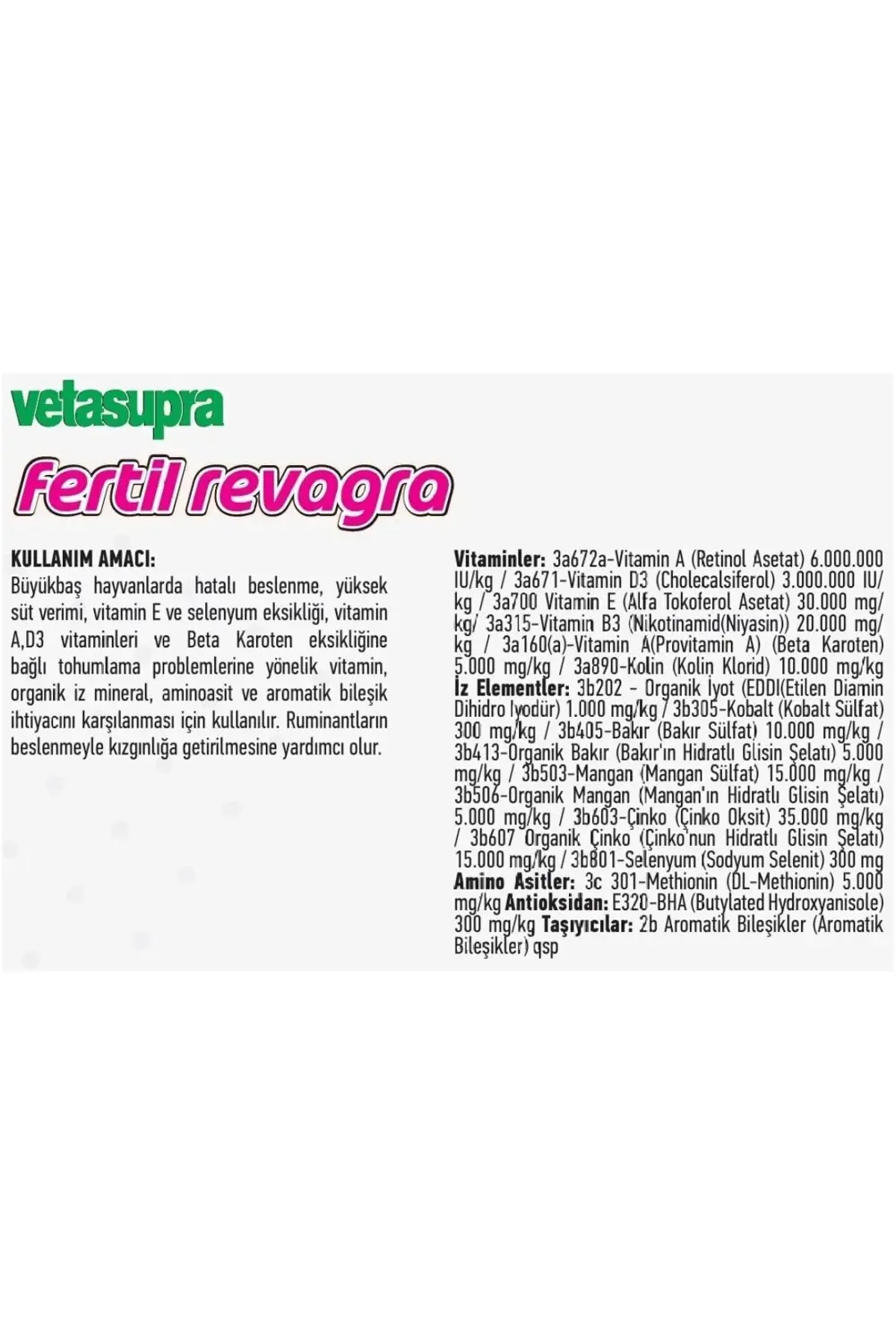 Vetasupra Fertil Revagra 500gr