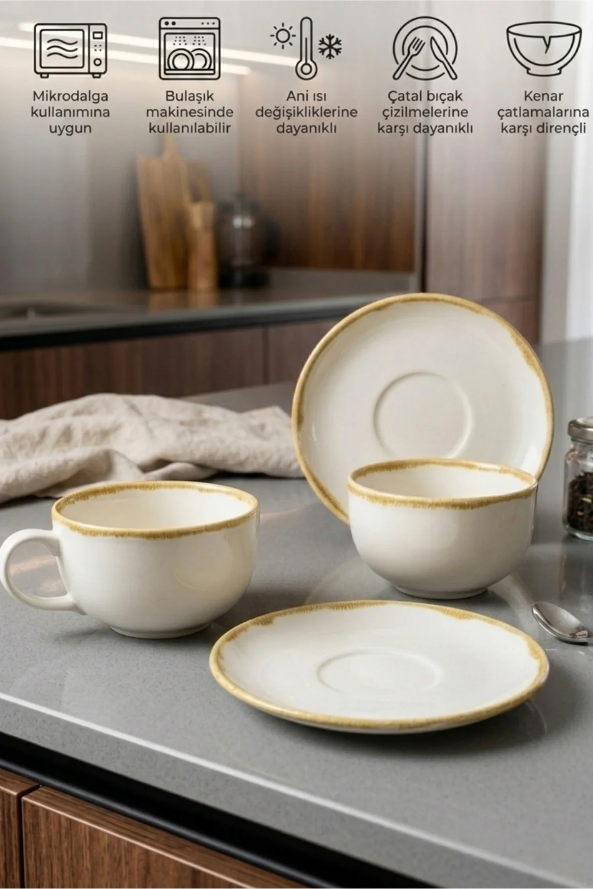 Vezura Çay-Kahve-Cappucino 2 Kişilik 4 Parça Fincan Seti Vezura Çay-Kahve-Cappucino 2 Kişilik 4 Parça Fincan Seti