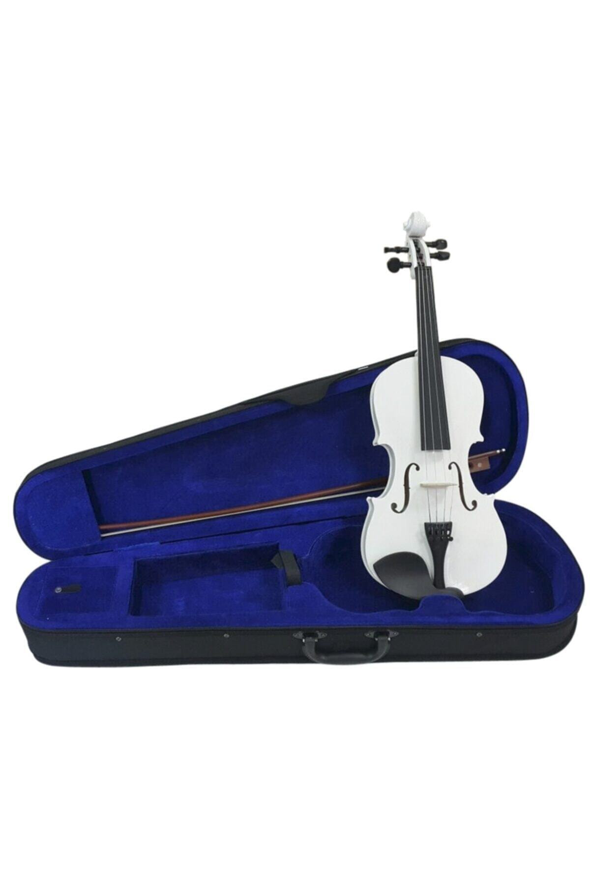 Vg001lwh Keman, Beyaz, Scale 4/4, Hardwood, Kumaş Sert Kutu