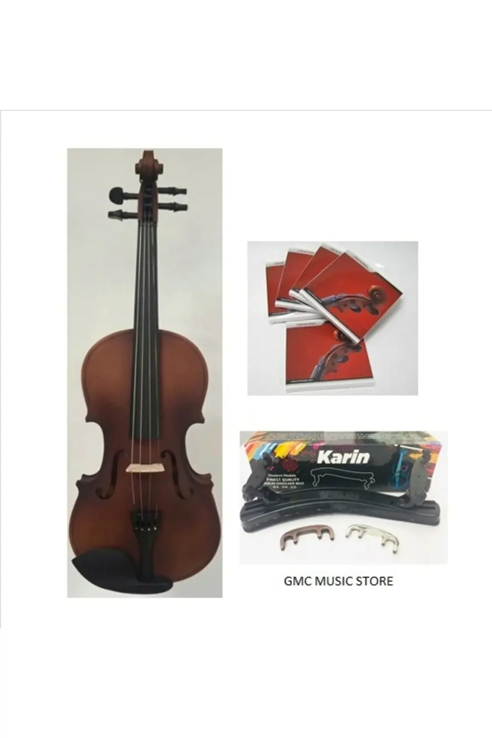Vg001x44 Keman + Keman Susturucu + Keman Yastığı + Keman Takım Te