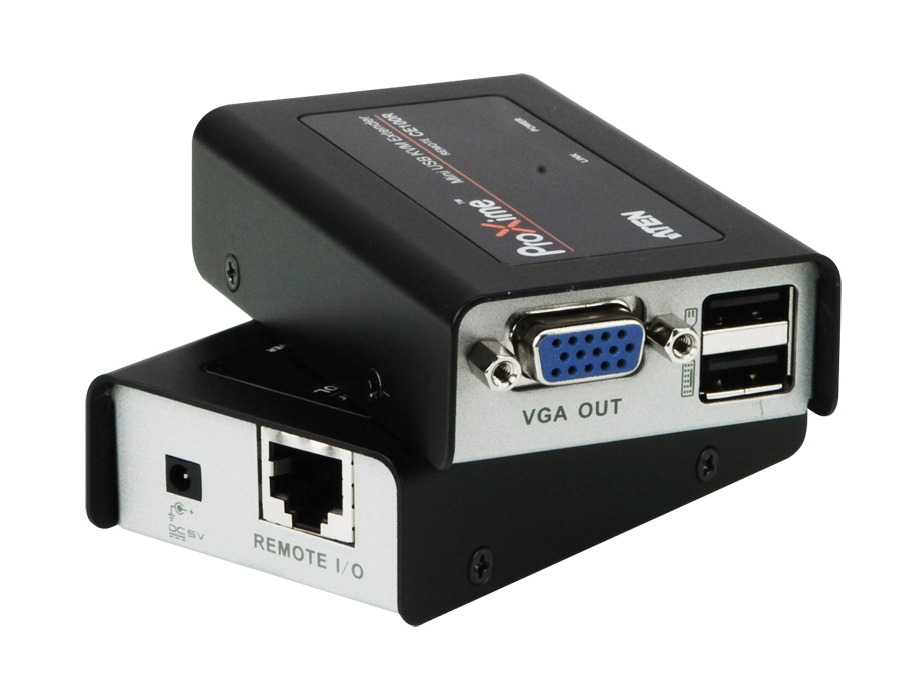 VGA Cat 5 KVM (Keyboard/Video Monitor/Mouse) Mesafe Uzatma Cihazı