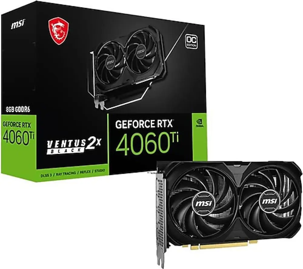 VGA GEFORCE RTX 4060 TI 8G VENTUS 2X BLACK E1 OC RTX4060TI 8GB GD