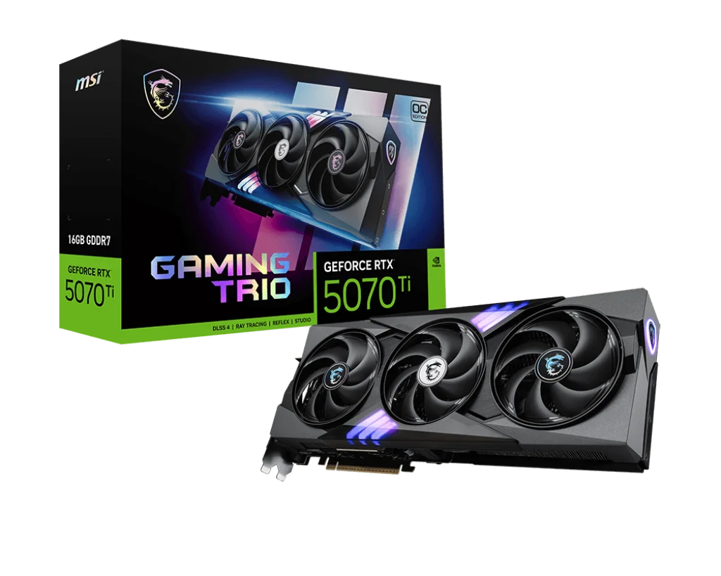 VGA GEFORCE RTX 5070 TI 16G GAMING TRIO OC RTX5070TI 16GB GDRR7 256 B DX12 PCIE 5.0 X16 (3XDP 1XHDMI) Fiyatı, Yorumları ve Özellikleri