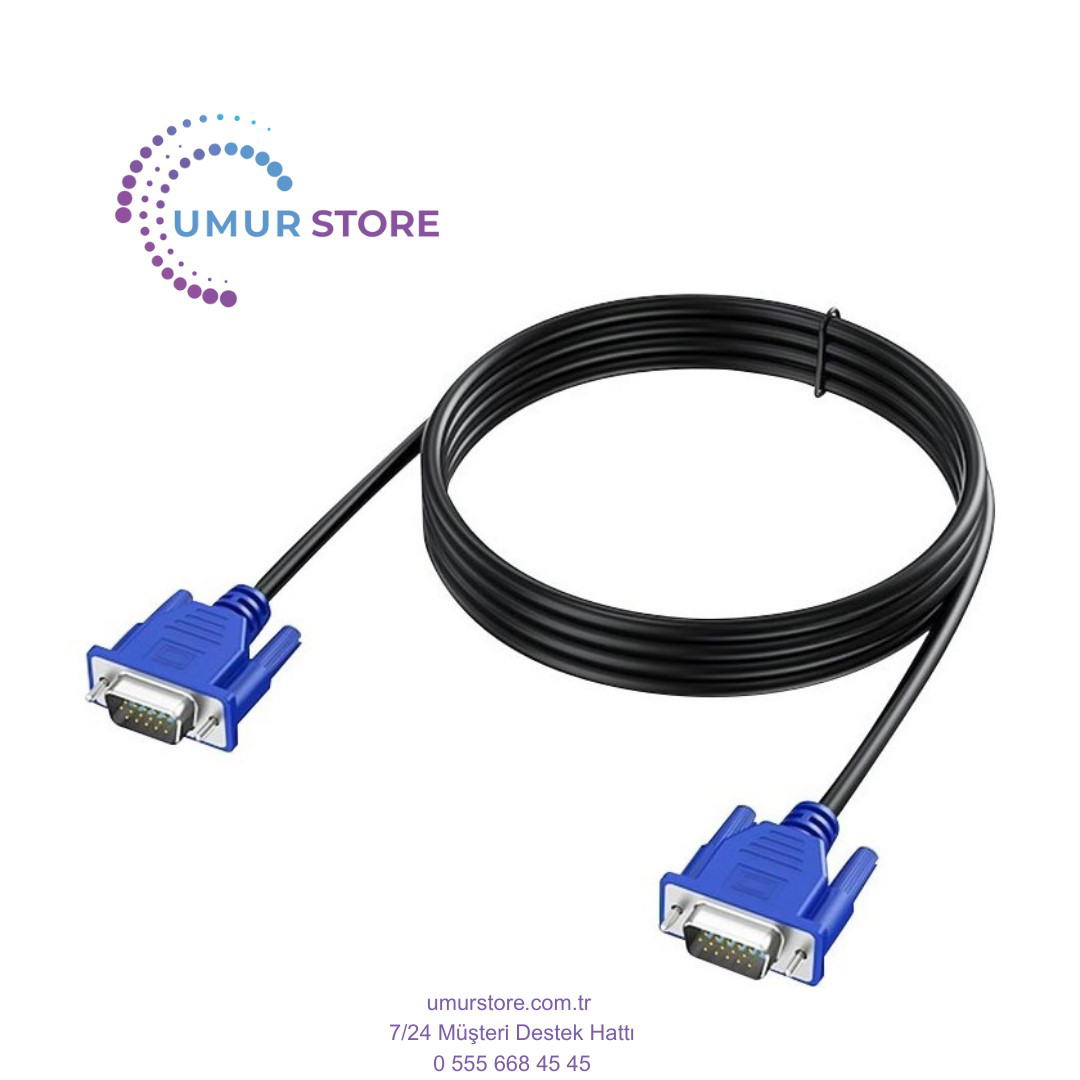 VGA Kablo 15 Pin / 3 Metre Poşetli