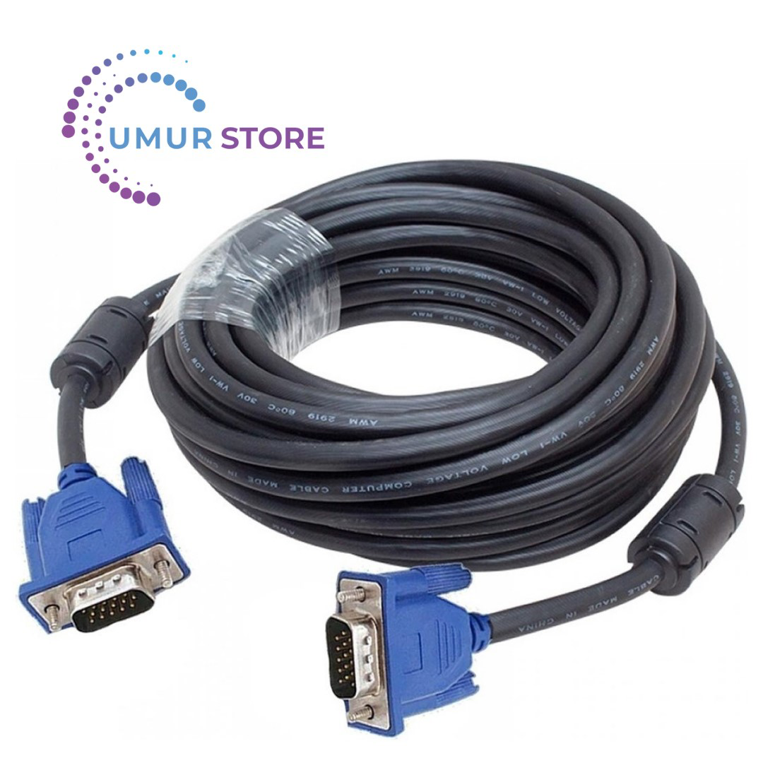VGA Kablo 15PİN E/e 3+4 Fi̇ltreli̇ 20MT