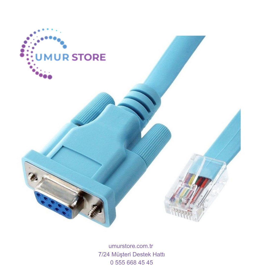 VGA kablo Cisco Uyumlu Konsol Kablosu – RS232 Db9 Dişi – RJ45 Erk VGA kablo Cisco Uyumlu Konsol Kablosu – RS232 Db9 Dişi – RJ45 Erk